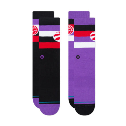 Calzini Uomo Stance Raptors Baseline | Alti Al Polpaccio | Ufficiali NBA | Cotone Traspirante - 3