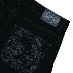 FROSTED - TRANSFORMER PANTS (BLACK)