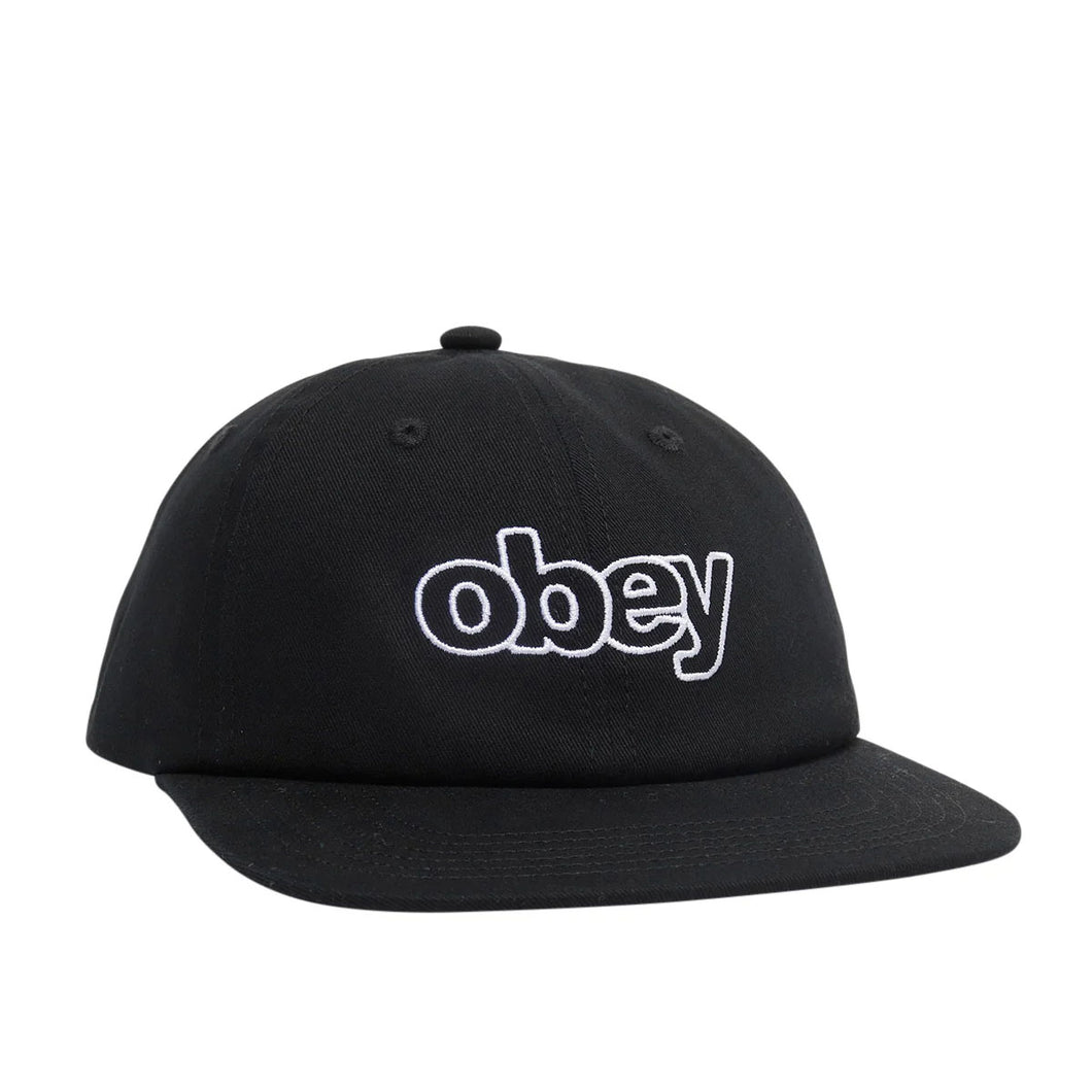 OBEY - SELECT 6 PANEL SNAPBACK (BLACK)