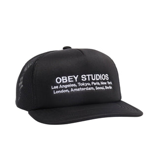 OBEY - STUDIOS TRUCKER (BLACK)