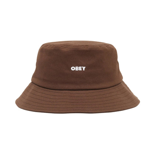 OBEY - BOLD TWILL BUCKET HAT (BROWN)