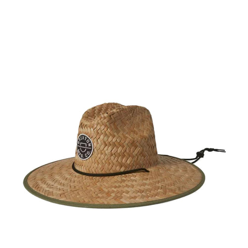 BRIXTON -  CREST SUN HAT (TAN/OLIVE SURPLUS)