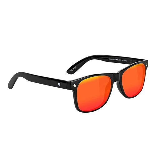 GLASSY - LEONARD POLARIZED BLACK/RED MIRROR