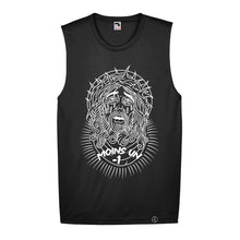 MINUS ONE - JESUS CRYING OVER TARIFFS (MUSCLE T-SHIRT)