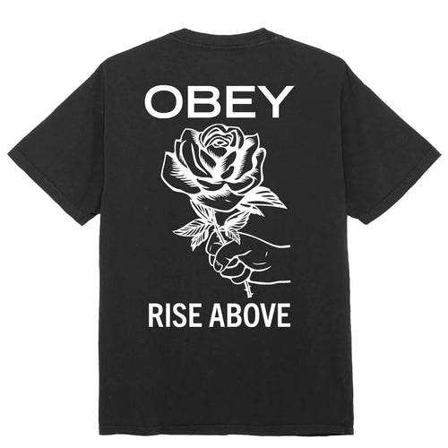 OBEY - RISE ABOVE ROSE PIGMENT TEE