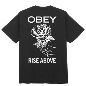 OBEY - RISE ABOVE ROSE PIGMENT TEE
