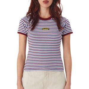 OBEY - CYPRESS STRIPE BABY RINGER TEE