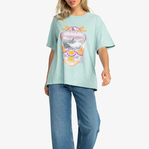 ROXY - GIRL NEED LOVE TEE (BLUE SURF)