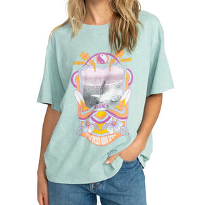 ROXY - GIRL NEED LOVE TEE (BLUE SURF)