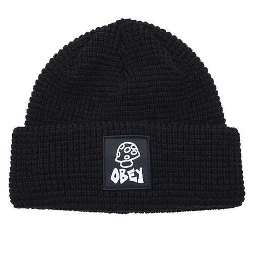 OBEY - VACANT WAFFLE BEANIE (BLACK)