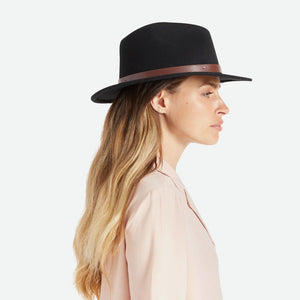 BRIXTON - MESSER FEDORA HAT (BLACK)