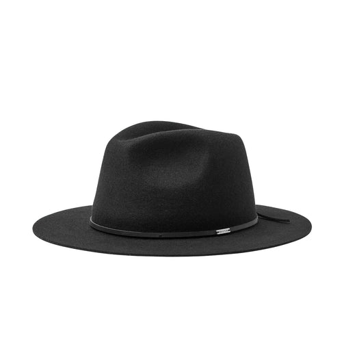 BRIXTON - WESLEY FEDORA HAT (BLACK)