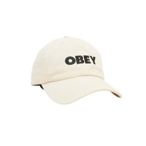OBEY - BOLD PEACE SIGN STRAPBACK (UNBLEACHED)