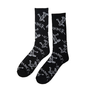 THRASHER - GONZ LOGO CREW SOCKS