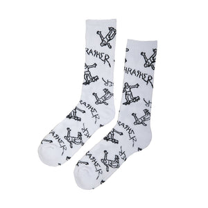 THRASHER - GONZ LOGO CREW SOCKS