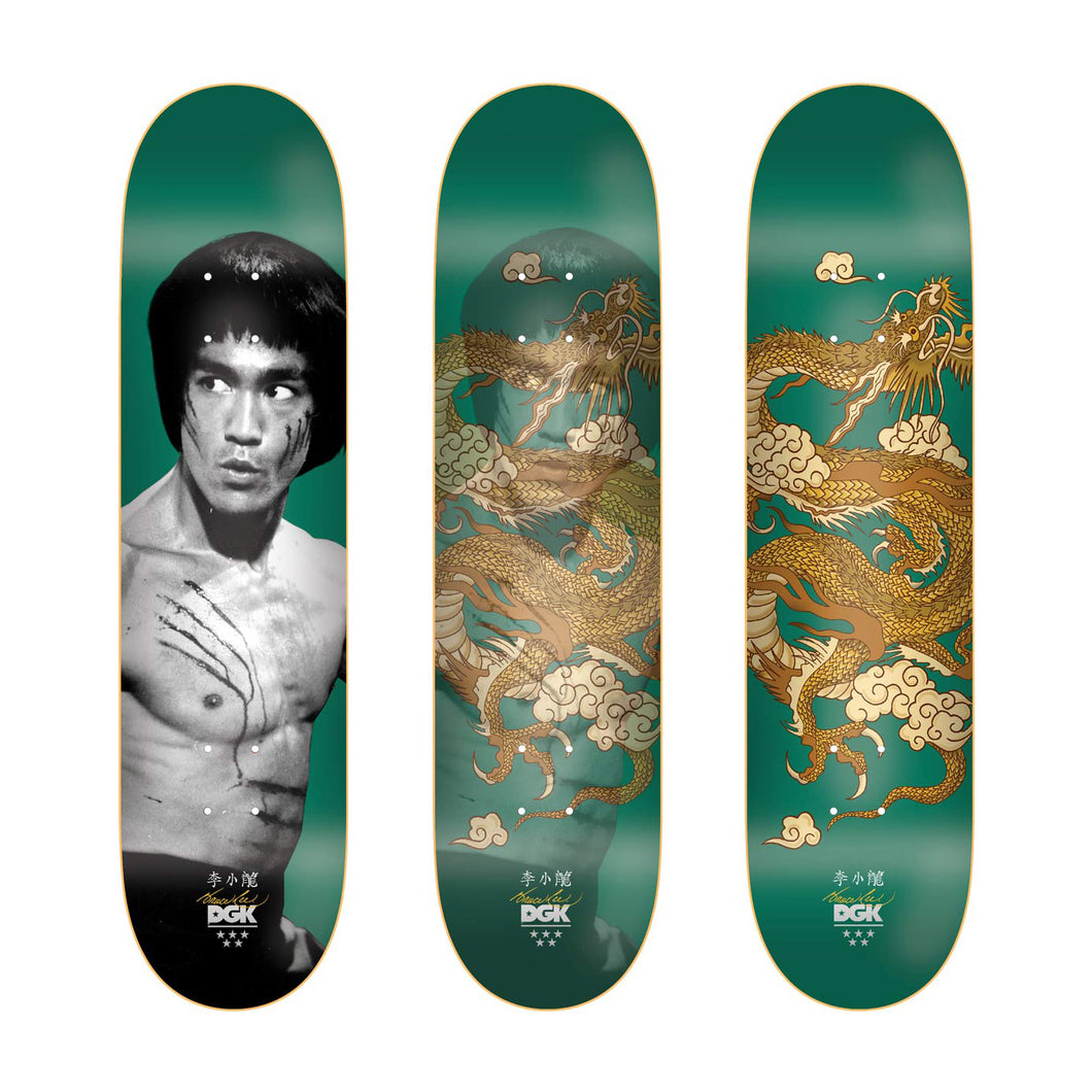 8.25 DGK - GOLDEN DRAGON (BRUCE LEE) LENTICULAR DECK