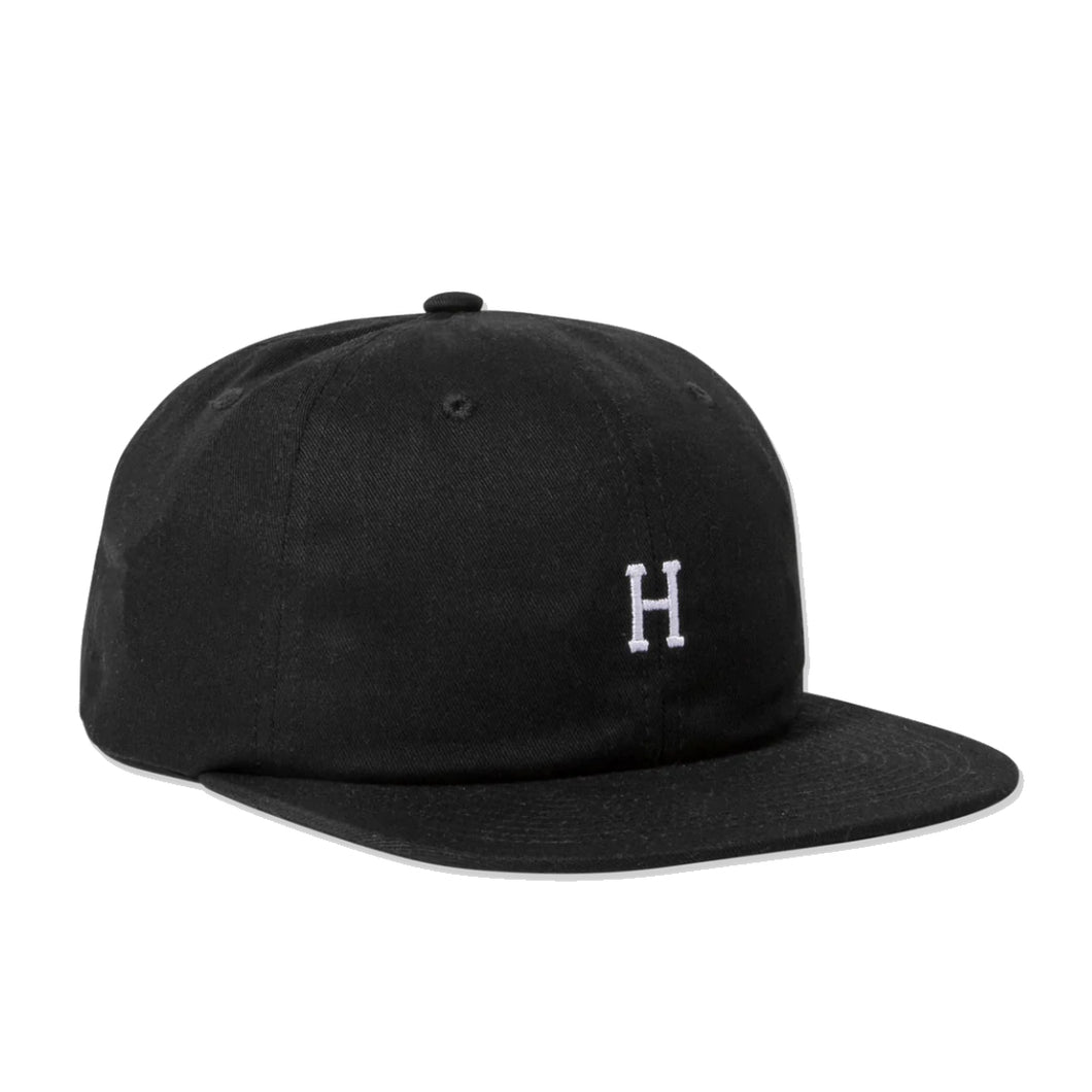 HUF - CLASSIC H 6 PANEL HAT (BLACK)