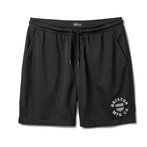 BRIXTON - SHIELD CREST MESH SHORT