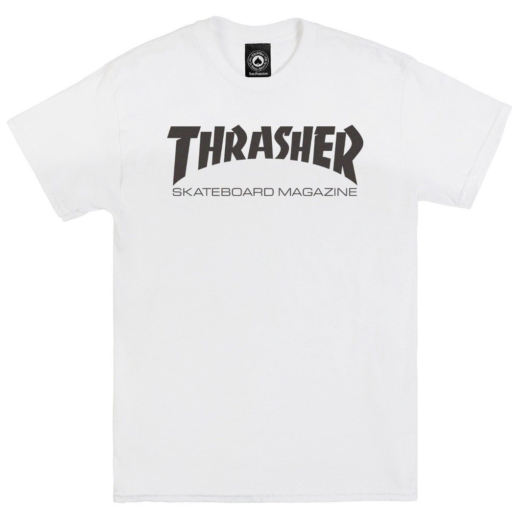 THRASHER - SKATE MAG TEE (WHITE)